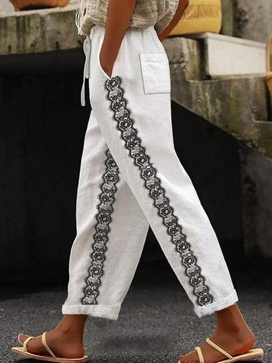Women Abstract Long Pants Casual Spring/Fall Trousers