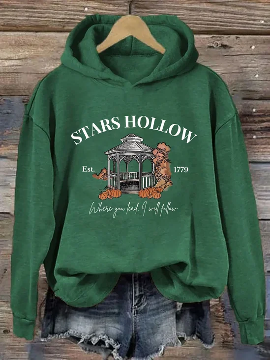 Women Halloween Spring/Fall Long Sleeve Vintage Daily Hoodie