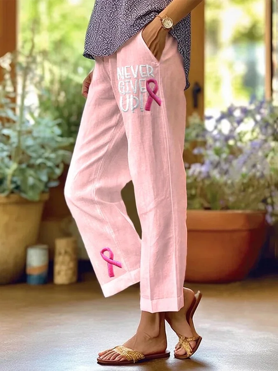 Women Floral Long Pants Casual Spring/Fall Trousers