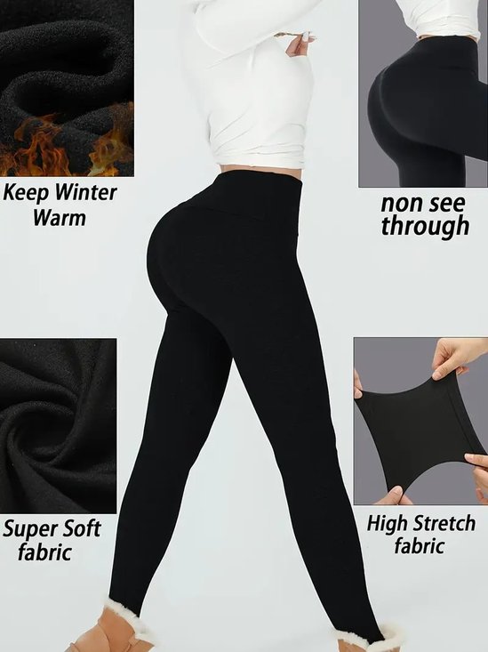 Women Plain Casual All Season Ankle Pants Leggings