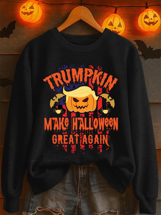 Women Text Letters Crew Neck Printing Casual Spring/Fall Long Sleeve Sweatshirt