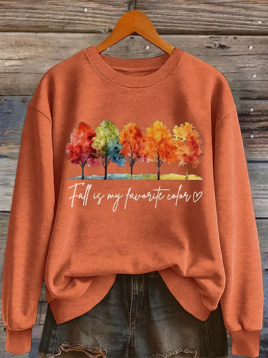 Women Text Letters Crew Neck Printing Casual Spring/Fall Long Sleeve Sweatshirt