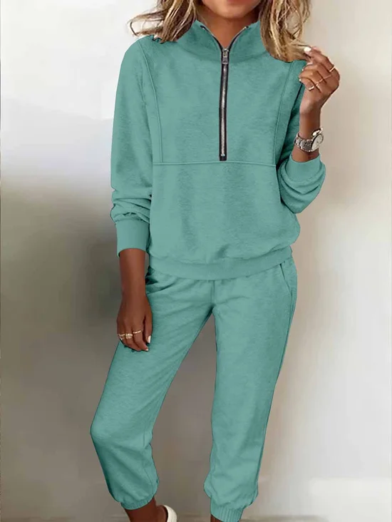Women's two-piece fleece sweatshirt sports street casual fashion suit