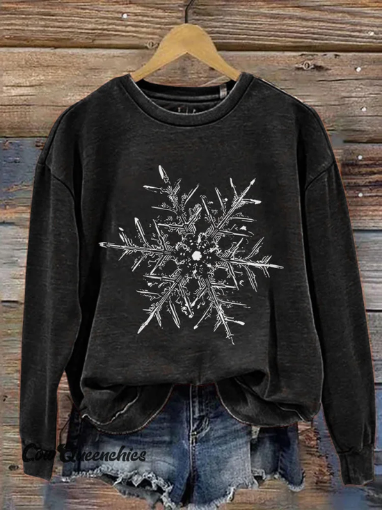 Women Christmas Crew Neck Printing Casual Spring/Fall Long Sleeve Sweatshirt