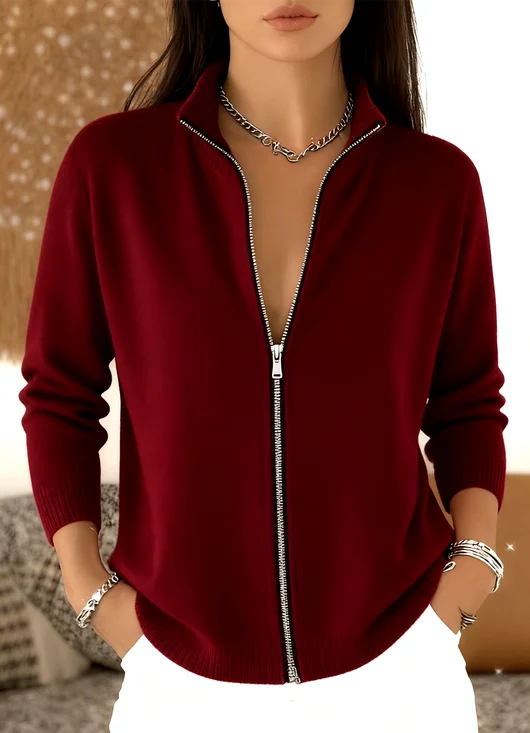 Women Plain Long Sleeve Casual Spring/Fall Cardigan Outerwear