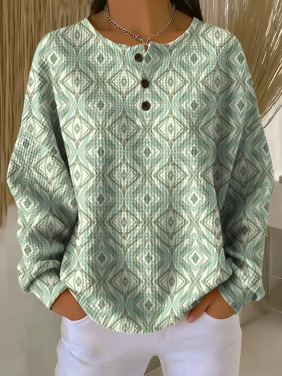 Women
                      Abstract Crew Neck Printing Casual Spring/Fall
                      Long Sleeve Sweatshirt