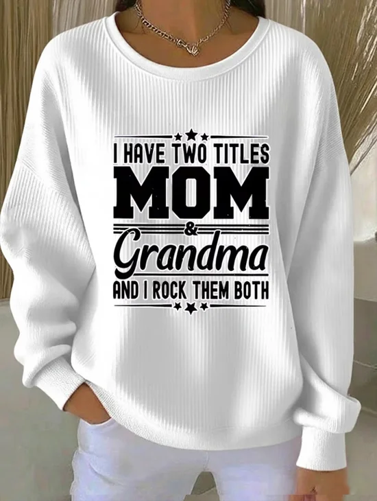 Women
                      Text Letters Crew Neck Printing Casual Spring/Fall
                      Long Sleeve Sweatshirt