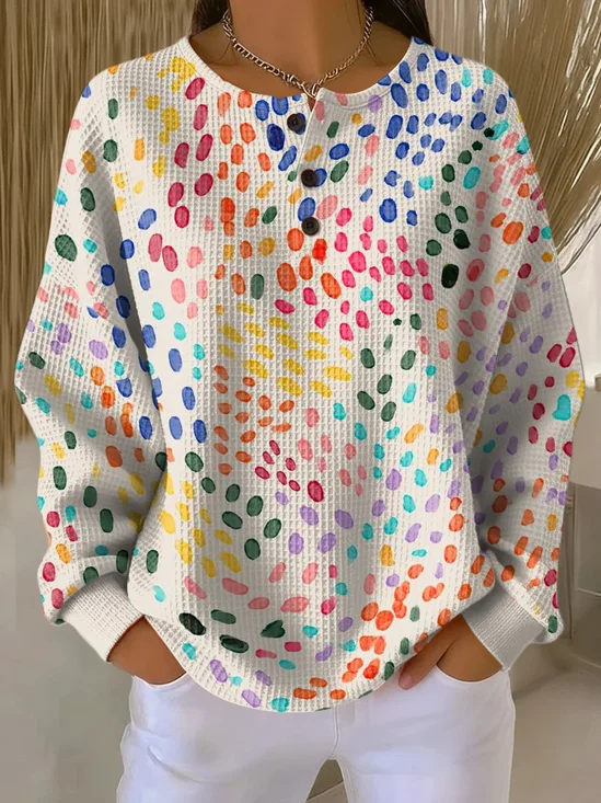 Women
                      Abstract Crew Neck Printing Casual Spring/Fall
                      Long Sleeve Sweatshirt