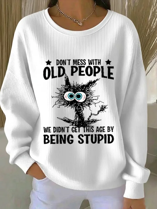 Women
                      Text Letters Crew Neck Printing Casual Spring/Fall
                      Long Sleeve Sweatshirt