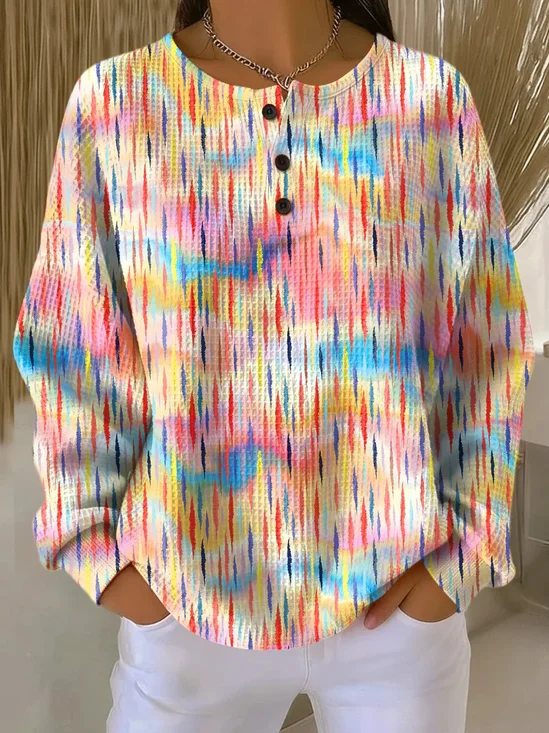 Women
                      Abstract Crew Neck Printing Casual Spring/Fall
                      Long Sleeve Sweatshirt