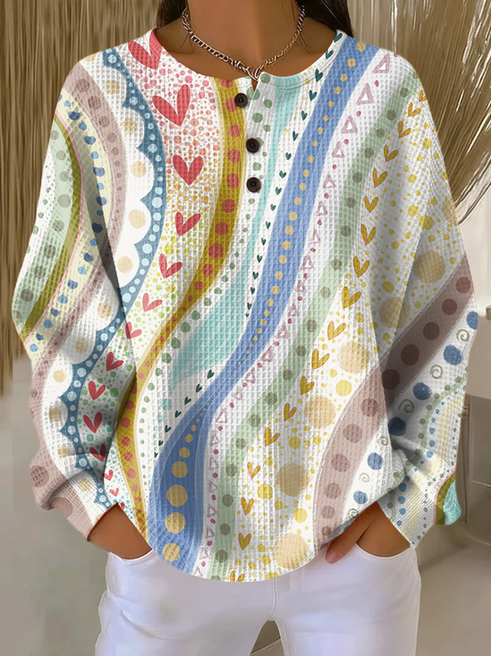 Women
                      Heart/Cordate Crew Neck Printing Casual
                      Spring/Fall Long Sleeve Sweatshirt
