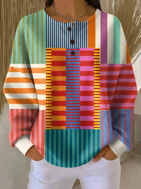 Women
                      Abstract Crew Neck Printing Casual Spring/Fall
                      Long Sleeve Sweatshirt