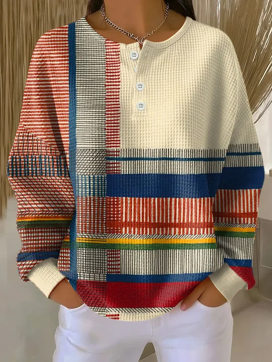 Women
                      Abstract Crew Neck Printing Casual Spring/Fall
                      Long Sleeve Sweatshirt