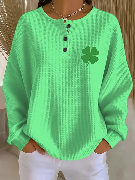 Women
                      Shamrock Crew Neck Printing Casual Spring/Fall
                      Long Sleeve Sweatshirt