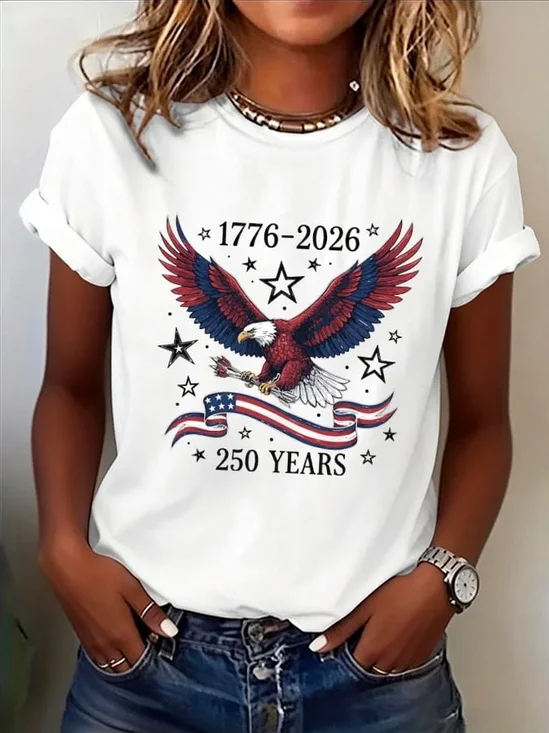 Women
                      Text Letters Short Sleeve Tee T-shirt Crew Neck
                      Printing Casual Graphic Tee Summer Top