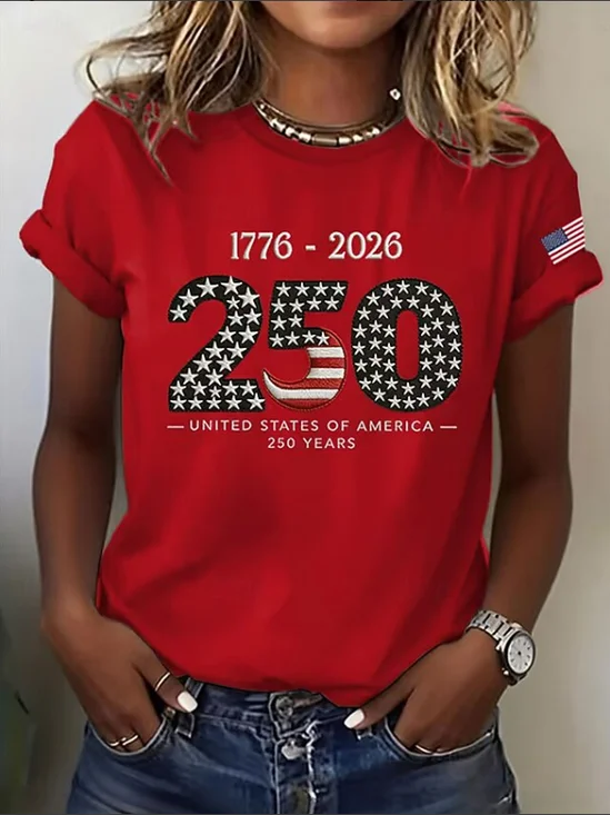 Women
                      Text Letters Short Sleeve Tee T-shirt Crew Neck
                      Printing Casual Graphic Tee Summer Top