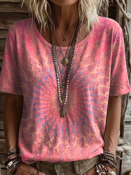 Women
                      Abstract Short Sleeve Tee T-shirt Crew Neck
                      Printing Casual Graphic Tee Summer Top