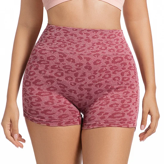 Leopard Tight Casual Active Shorts