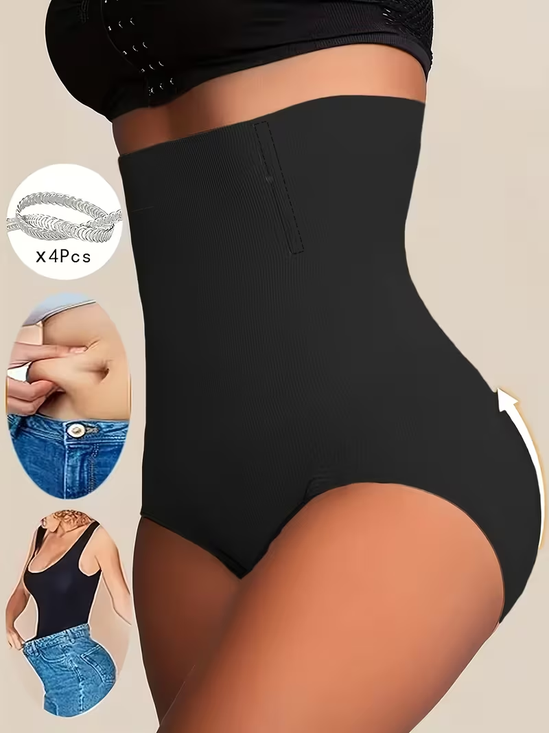 High-elasticity, high-waisted, seamless, hip-lifting, shaping body pants