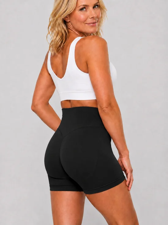 Plain Tight Sports Yoga Pants