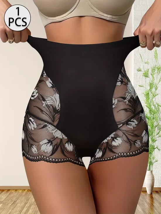 Lace Seamless Tummy Control Shaping and Body Shaping Shorts, Breathable Cotton Crotch, Slimming and Butt Lifting Shorts