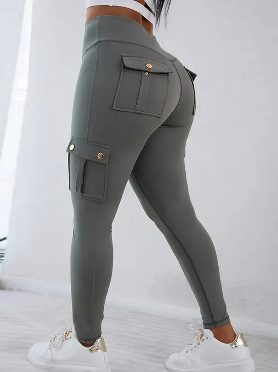 Plain Tight Sports Yoga Pants
