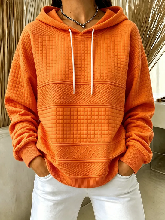 Women Abstract Printing Long Sleeve Casual Daily Spring/Fall Hoodie
