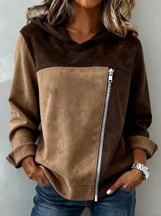 Women Abstract Printing Long Sleeve Casual Daily Spring/Fall Hoodie