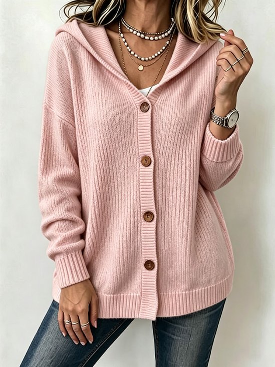 Women Plain Printing Long Sleeve Casual Spring/Fall Jacket Outerwear