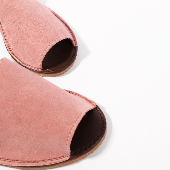JFN  Summer Women Flip FlopArtificial Suede Peep Plus Size Toe Slip on Sandals