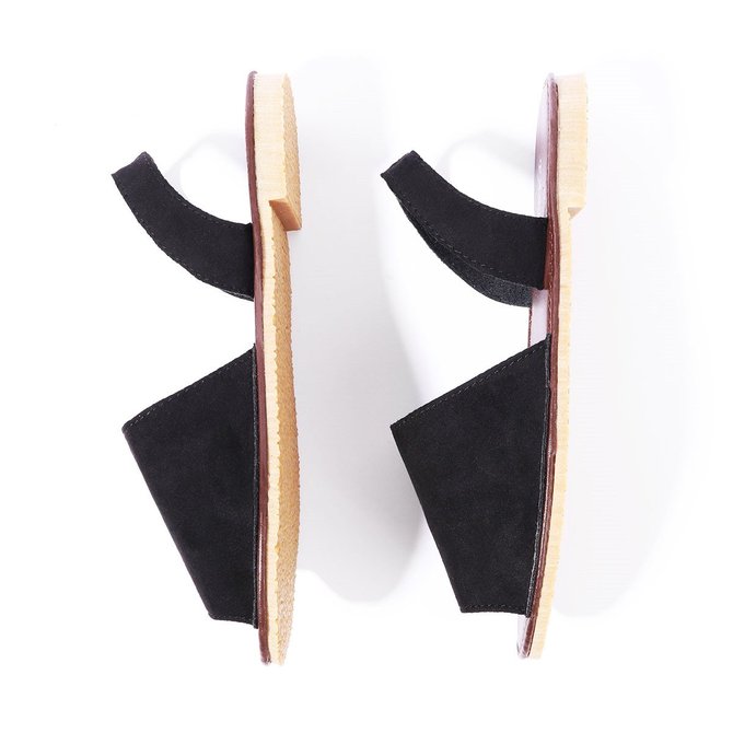 JFN  Summer Women Flip FlopArtificial Suede Peep Plus Size Toe Slip on Sandals