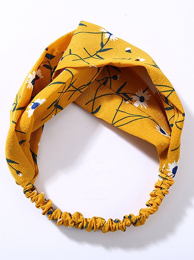 Fashion Plaid Knot Headband Turban Elastic Head Wrap Hairband 