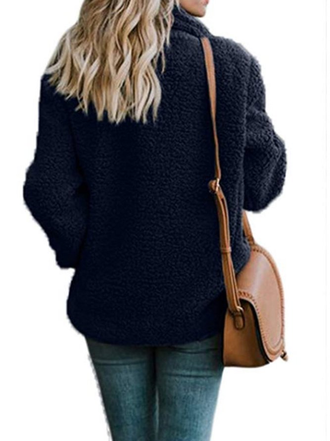 Long Sleeve Shawl Collar Buttoned Coats