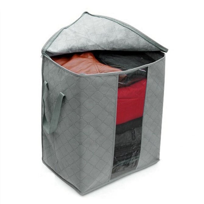 JFN  Foldable Storage Bins Clothes Blanket Closet Organizer Bag Case  