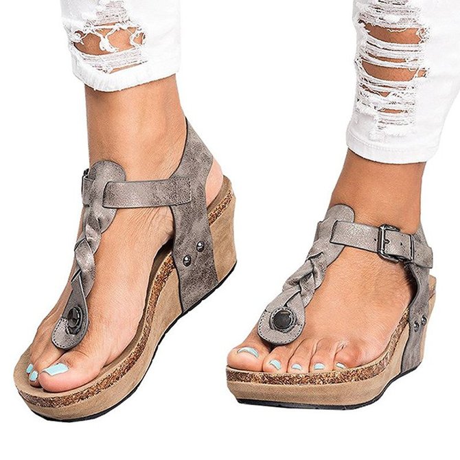 wedge casual sandals