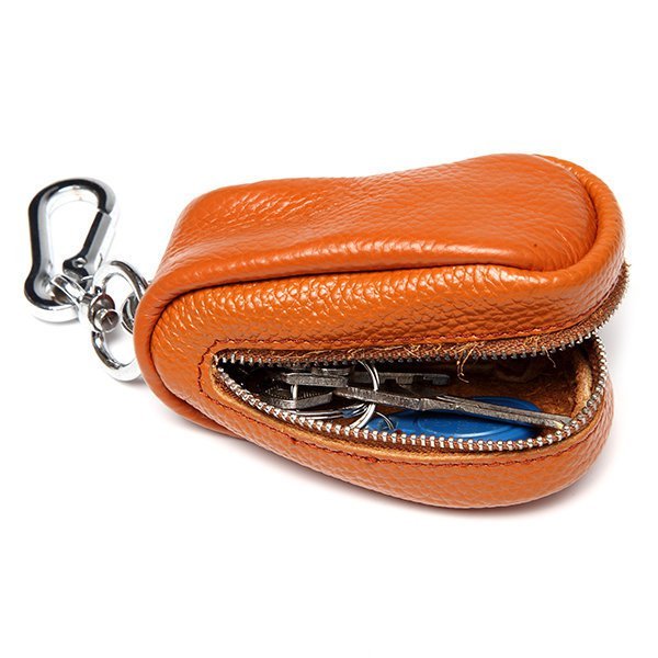 Unisex Genuine Leather Car Key Holder House Key Holder Purse Bag