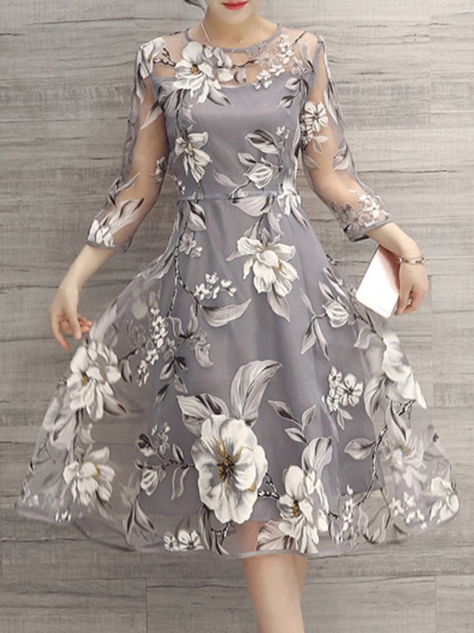 gray gown plus size