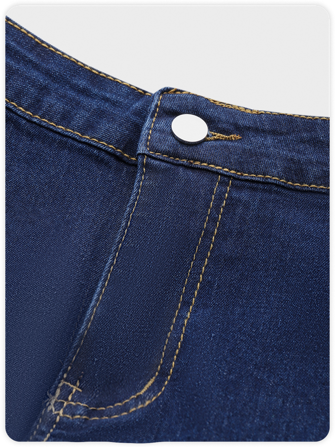 Tight Plain Denim Jeans
