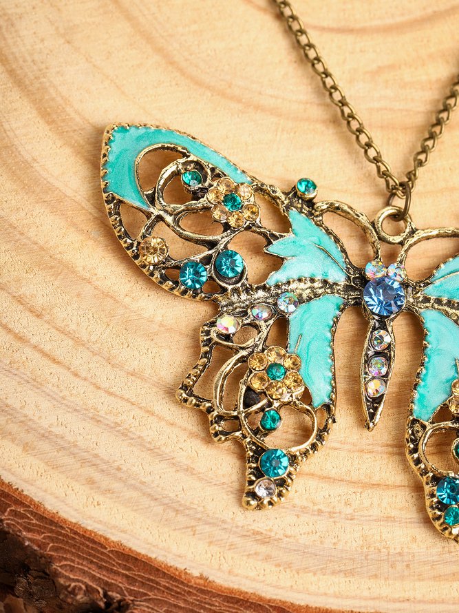 JFN  Vintage  Butterfly  Necklace