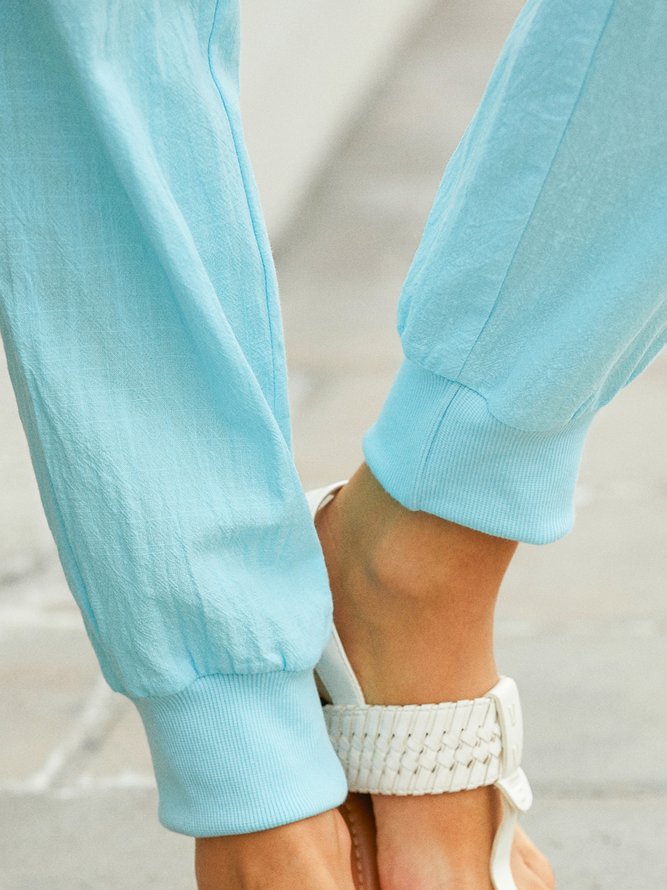 JFN Solid Casual Pants