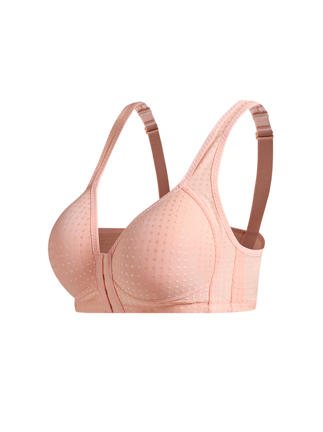 Push Up Front Fastening Wireless Bra Plus Size