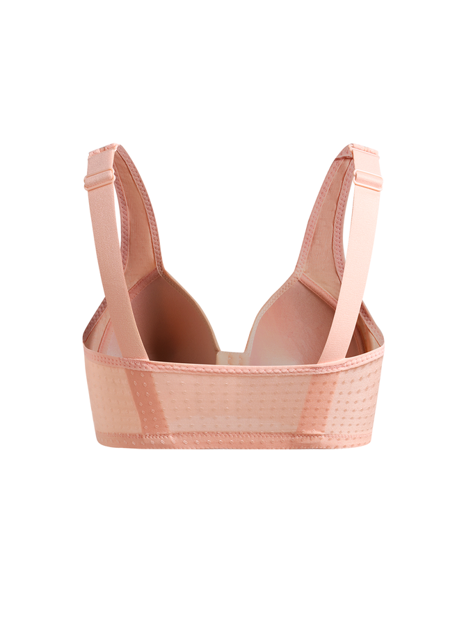 Push Up Front Fastening Wireless Bra Plus Size