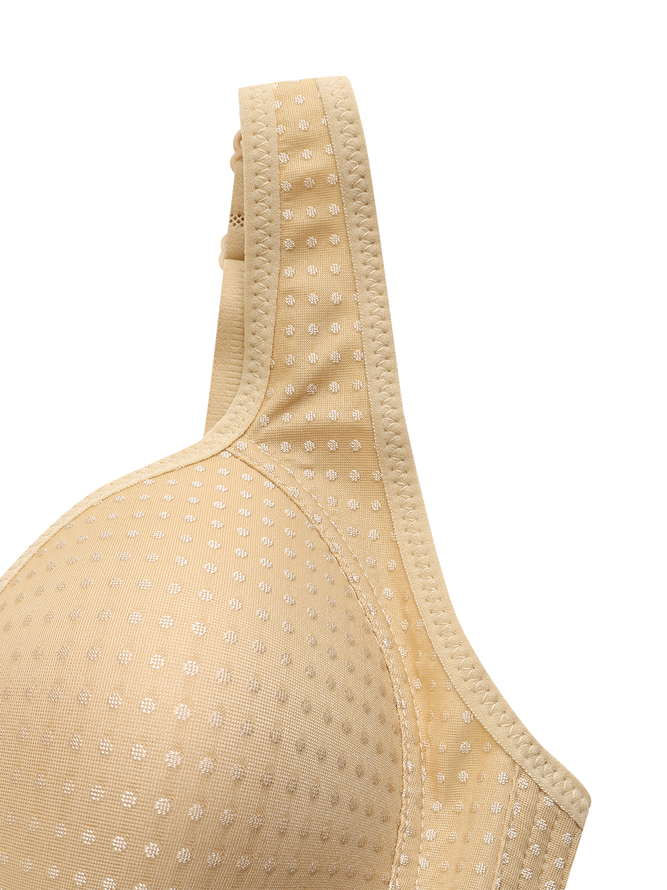 Push Up Front Fastening Wireless Bra Plus Size