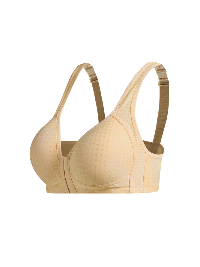 Push Up Front Fastening Wireless Bra Plus Size