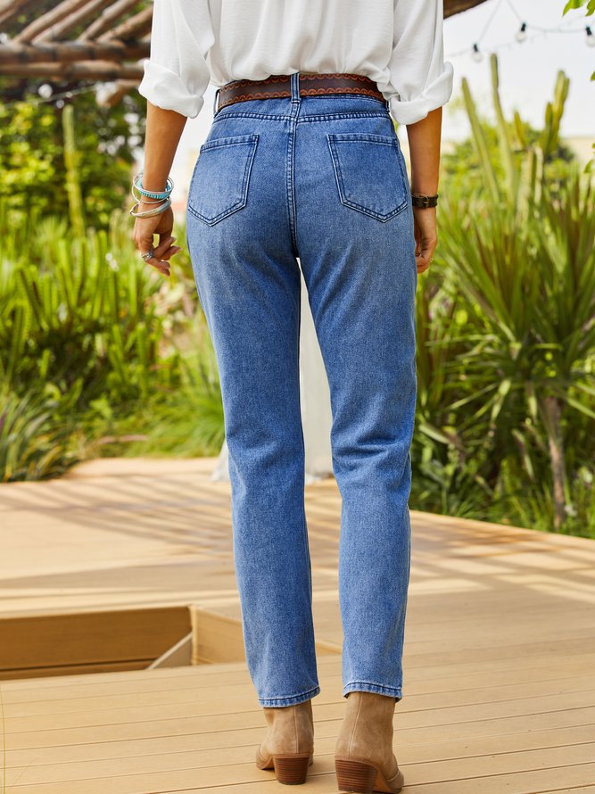 Denim Plain Jeans