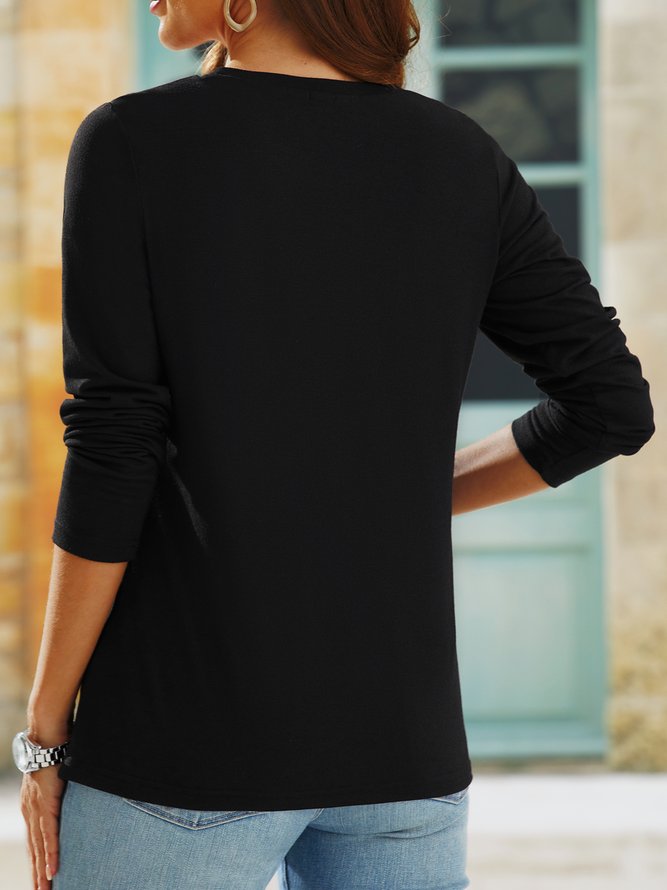 Crew Neck Regular Fit Cotton Blends T-shirt