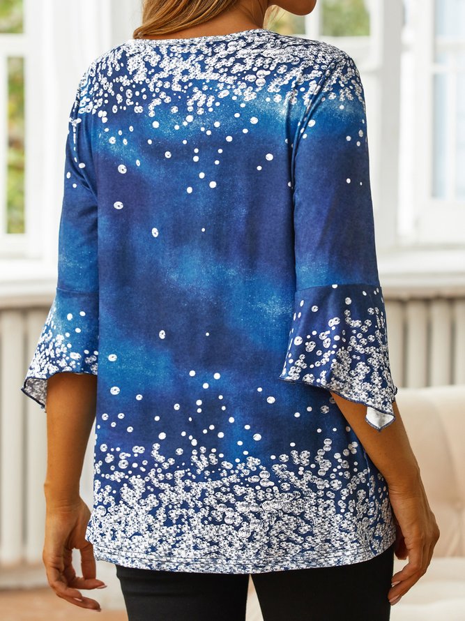 Christmas Casual Knit Long Sleeve Top