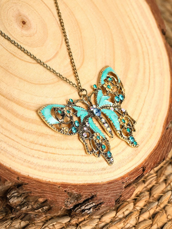 JFN  Vintage  Butterfly  Necklace