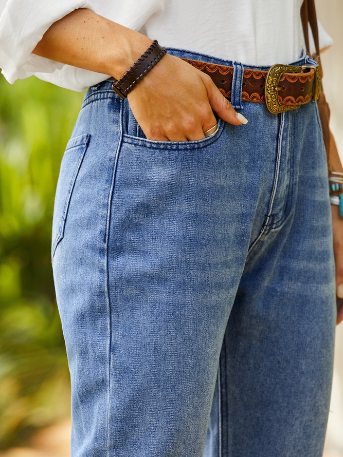 Denim Plain Jeans