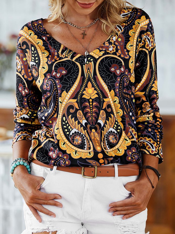 Paisley Vintage Fit T-Shirt